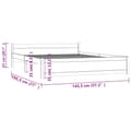 Miniatyrbilde 10 av 10: vidaXL Sengeramme hvit heltre 140x190 cm