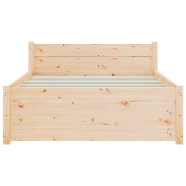 vidaXL Sengeramme heltre 90x200 cm