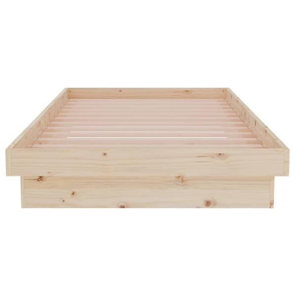 vidaXL Sengeramme heltre furu 90x190 cm Single