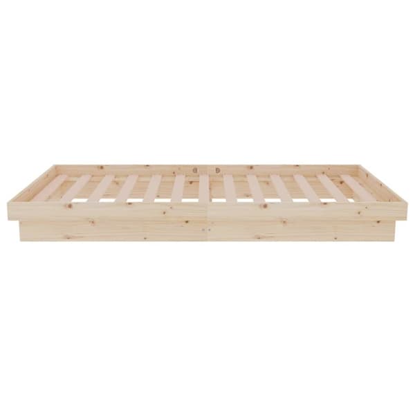 vidaXL Sengeramme heltre furu 90x190 cm Single