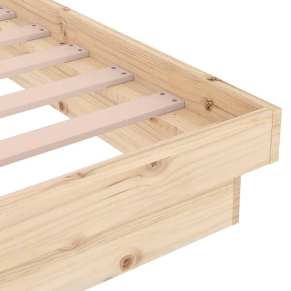vidaXL Sengeramme heltre furu 90x190 cm Single