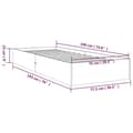 Miniatyrbilde 7 av 9: vidaXL Sengeramme heltre 75x190 cm