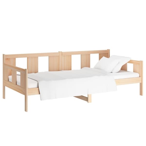 vidaXL Dagbädd massiv furu 90x190 cm