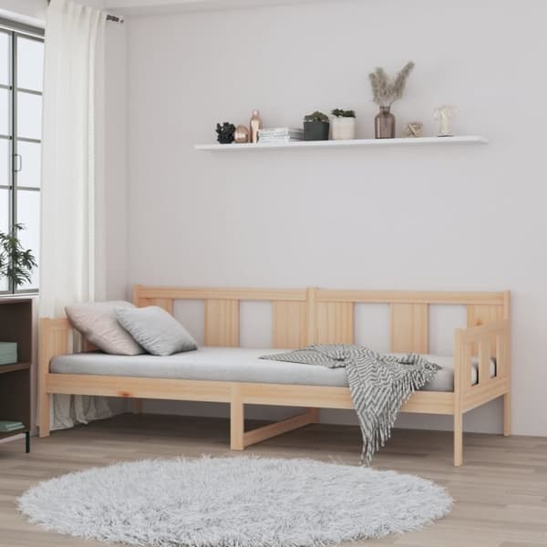 vidaXL Dagbädd massiv furu 90x190 cm