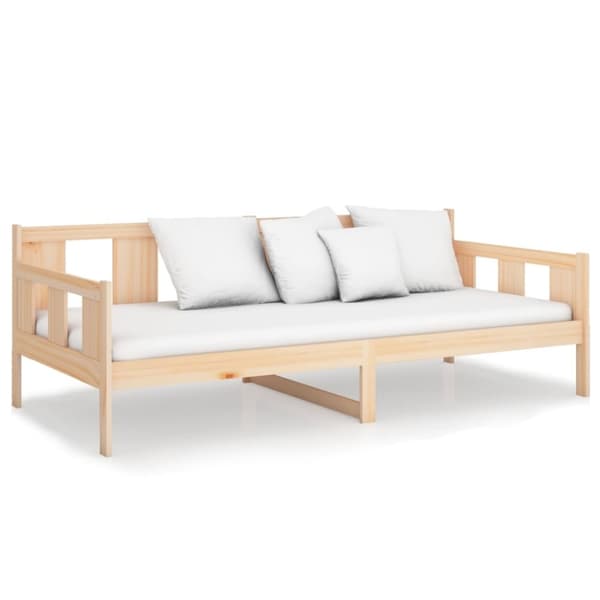 vidaXL Dagbädd massiv furu 90x190 cm