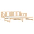 Miniatyrbilde 8 av 11: vidaXL Uttrekkbar dagseng heltre furu 2x(90x200) cm