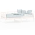 Miniatyrbilde 2 av 11: vidaXL Dagseng hvit heltre furu 80x200 cm