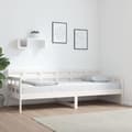 Miniatyrbilde 10 av 11: vidaXL Dagseng hvit heltre furu 80x200 cm