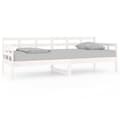 Miniatyrbilde 1 av 11: vidaXL Dagseng hvit heltre furu 80x200 cm