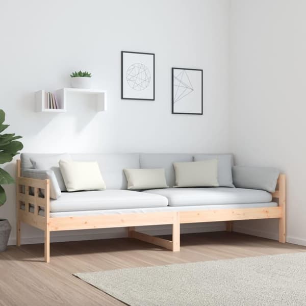 vidaXL Dagbädd 80x200 cm massiv furu