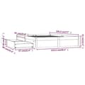 Miniatyrbilde 9 av 11: vidaXL Sengeramme med skuffer hvit 120x190 cm Small Double