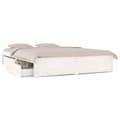 Miniatyrbilde 2 av 11: vidaXL Sengeramme med skuffer hvit 120x190 cm Small Double