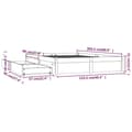 Miniatyrbilde 9 av 11: vidaXL Sengeramme med skuffer hvit 120x200 cm