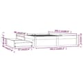 Miniatyrbilde 11 av 11: vidaXL Sengeramme med skuffer 160x200 cm