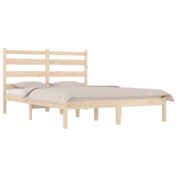 vidaXL Sengeramme heltre furu 140x190 cm
