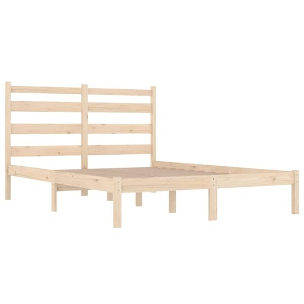 vidaXL Sengeramme heltre furu 140x190 cm