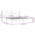 Miniatyrbilde 6 av 6: vidaXL Sengeramme med madrass 200x200 cm heltre furu