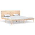 Miniatyrbilde 2 av 6: vidaXL Sengeramme med madrass 200x200 cm heltre furu