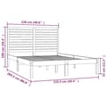Miniatyrbilde 6 av 6: vidaXL Sengeramme heltre 120x200 cm