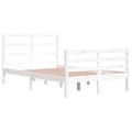 Miniatyrbilde 2 av 6: vidaXL Sengeramme hvit heltre furu 120x200 cm