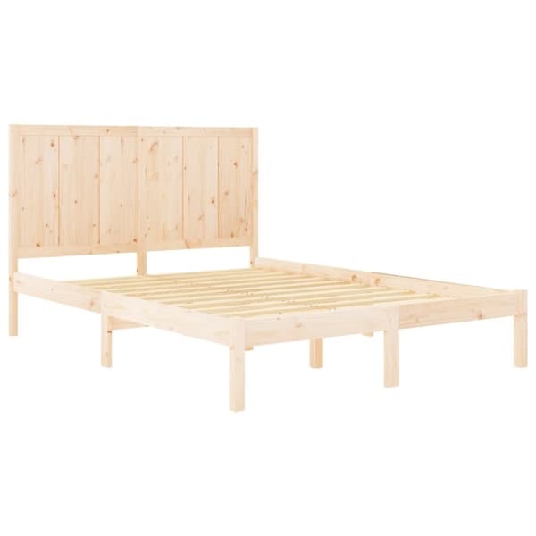 vidaXL Sengeramme uten madrass 120x200 cm heltre furu