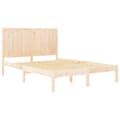 Miniatyrbilde 4 av 5: vidaXL Sengeramme uten madrass 120x200 cm heltre furu