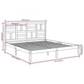 Miniatyrbilde 6 av 6: vidaXL Sengeramme heltre 200x200 cm