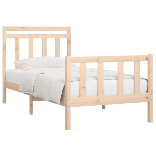 vidaXL Sengeramme heltre furu 100x200 cm