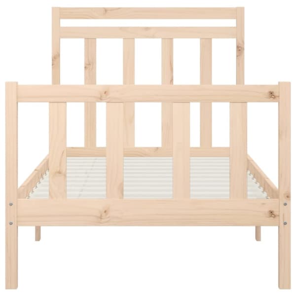 vidaXL Sengeramme heltre furu 100x200 cm
