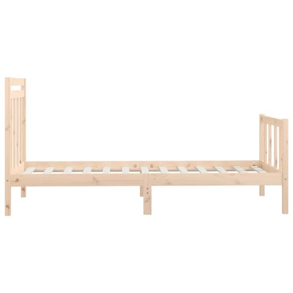 vidaXL Sengeramme heltre furu 100x200 cm