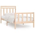 Miniatyrbilde 1 av 8: vidaXL Sengeramme heltre furu 100x200 cm