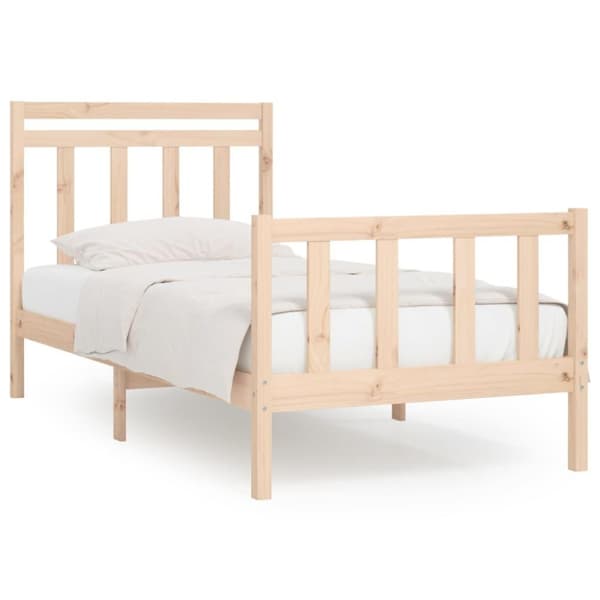 vidaXL Sengeramme heltre furu 100x200 cm