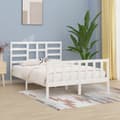 Miniatyrbilde 8 av 8: vidaXL Sengeramme uten madrass hvit 140x200 cm heltre furu