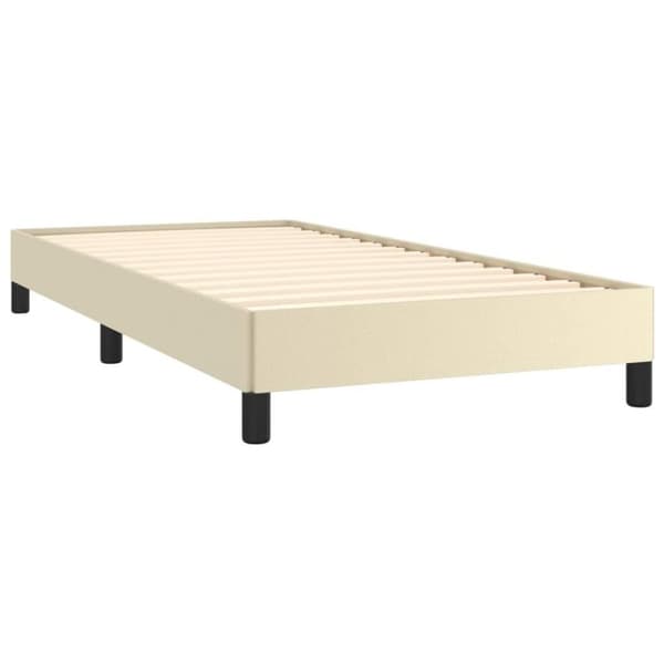 vidaXL sengeramme 90x190 cm kunstlæder brun