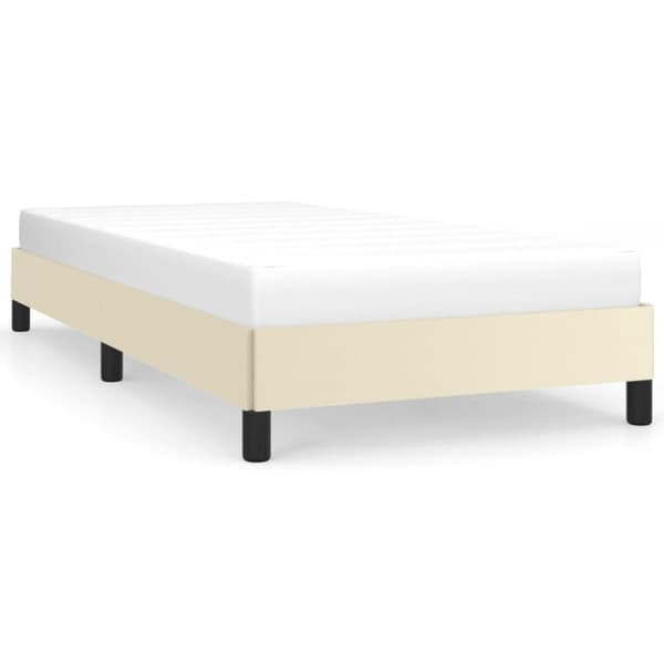 vidaXL sengeramme 90x190 cm kunstlæder brun
