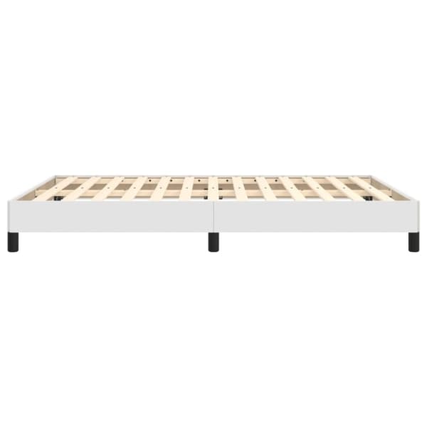 vidaXL sengeramme 140x200 cm kunstlæder hvid