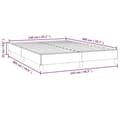 Miniatyrbillede 9 af 9: vidaXL sengeramme 140x200 cm kunstlæder hvid