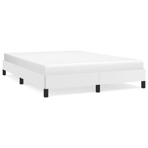 vidaXL sengeramme 140x200 cm kunstlæder hvid