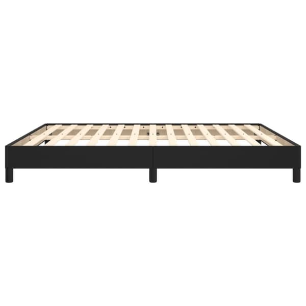 vidaXL sengeramme 160x200 cm kunstlæder sort