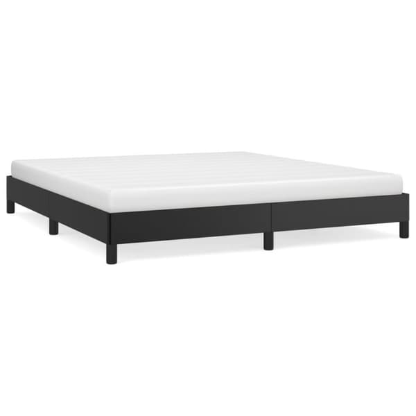 vidaXL sengeramme 160x200 cm kunstlæder sort