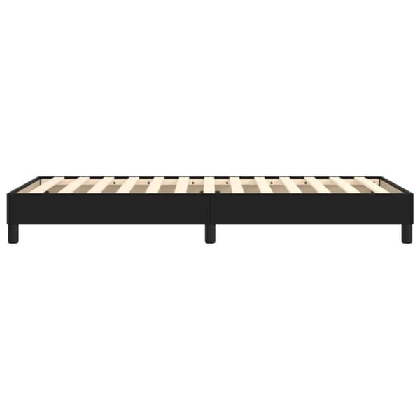 vidaXL sengeramme 80x200 cm kunstlæder sort