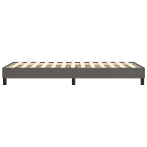 vidaXL sengeramme 90x200 cm kunstlæder grå