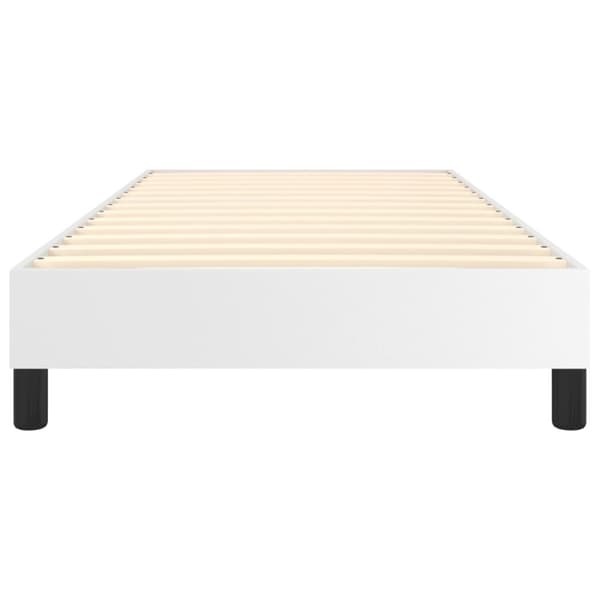 vidaXL sengeramme 90x200 cm kunstlæder hvid