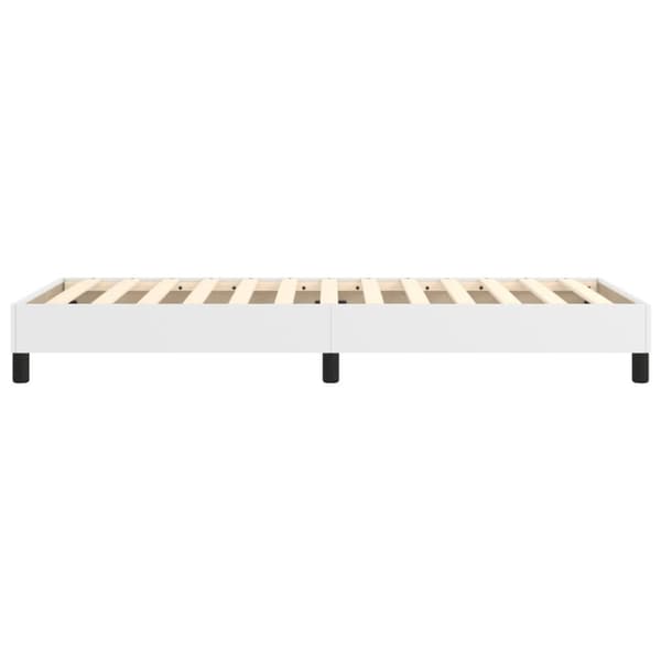 vidaXL sengeramme 90x200 cm kunstlæder hvid