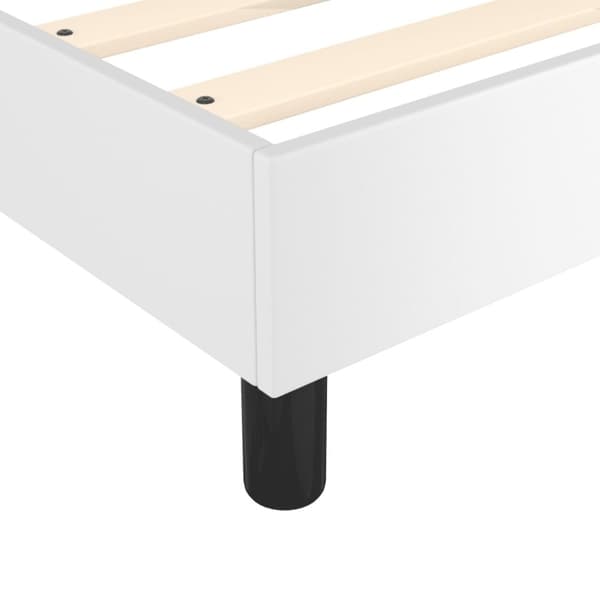 vidaXL sengeramme 90x200 cm kunstlæder hvid