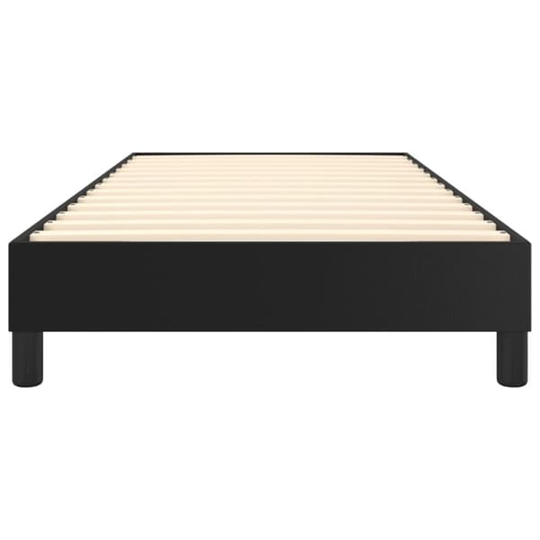 vidaXL sengeramme 90x200 cm kunstlæder sort