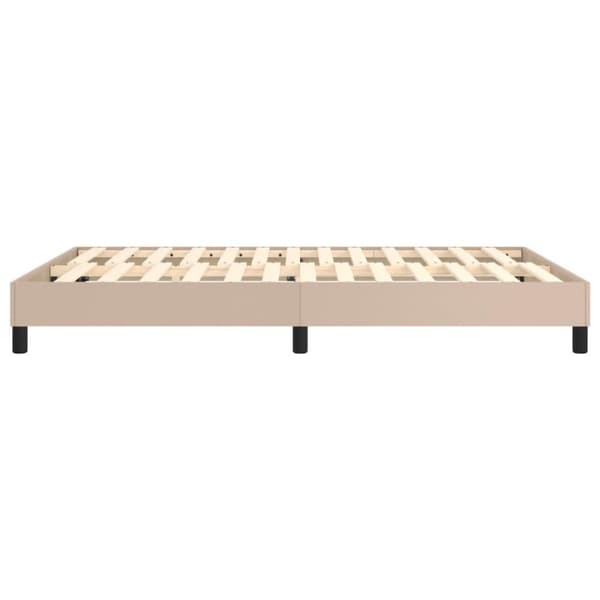 vidaXL sengeramme 140x200 cm kunstlæder cappuccinofarvet
