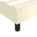 Miniatyrbillede 7 af 9: vidaXL sengeramme til kontinentalseng 140x200cm kunstlæder cremefarvet
