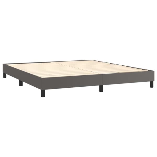 vidaXL sengeramme 180x200 cm kunstlæder grå
