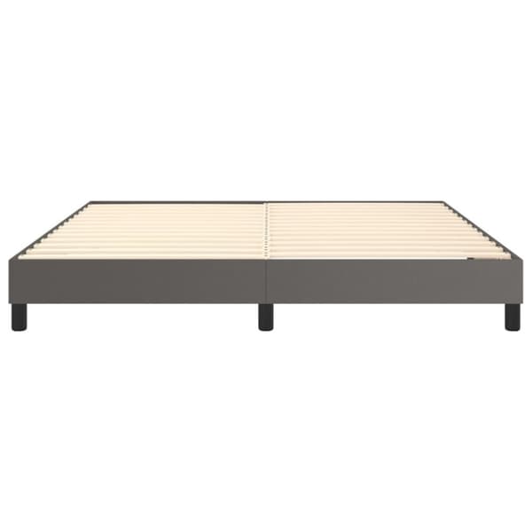 vidaXL sengeramme 180x200 cm kunstlæder grå